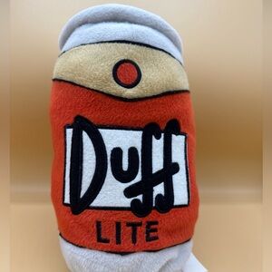 The Simpsons 10" Plush Duff Lite Beer Can Universal Studios